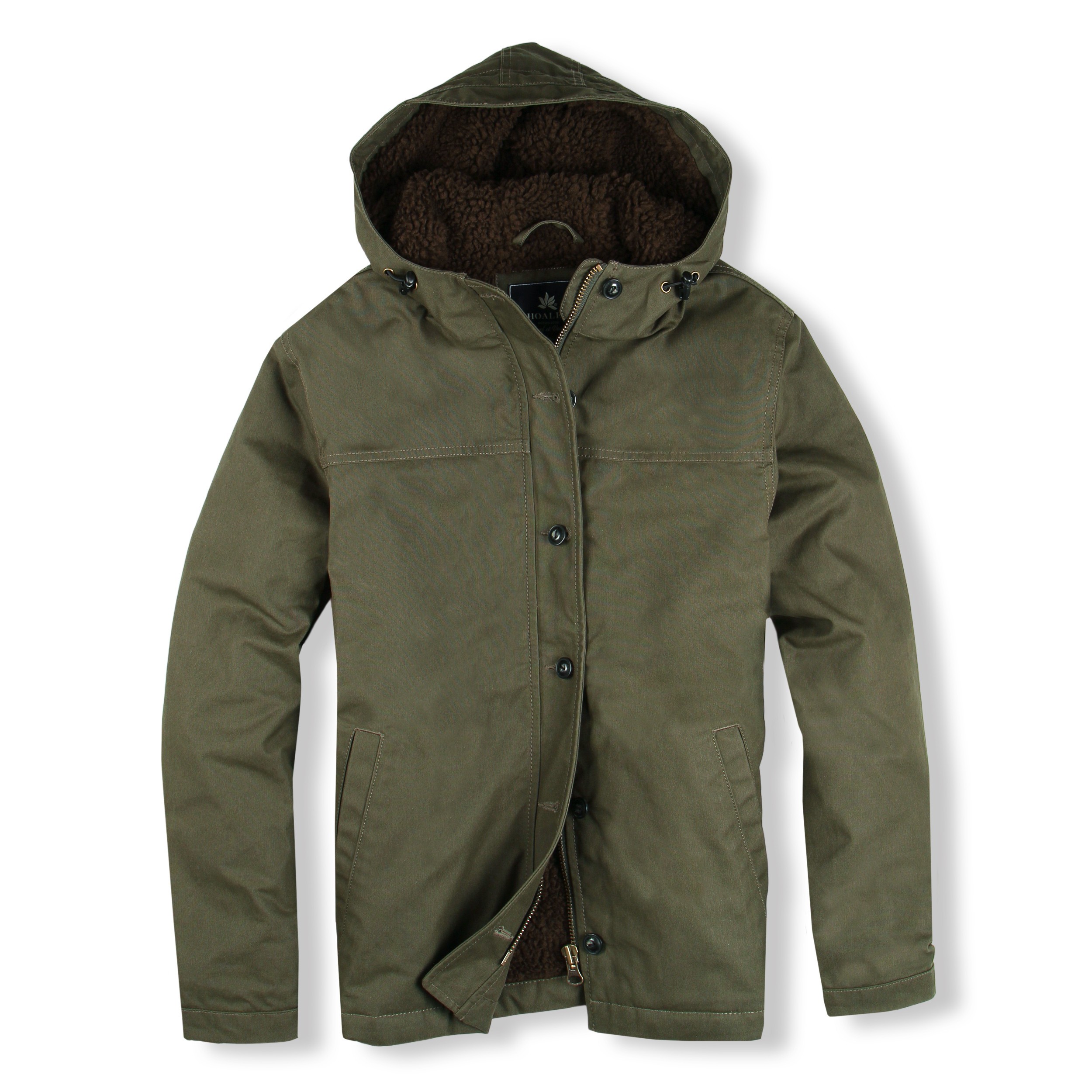 Veste Impermeable A Capuche Femme Aspect Waxe Chaude Hoalen