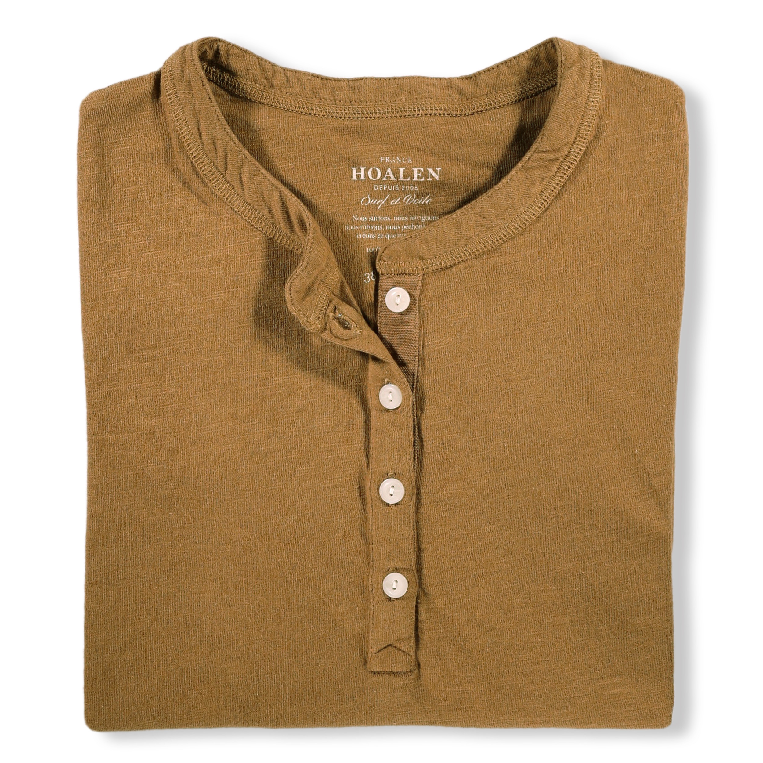 Heavy buttoned tee
