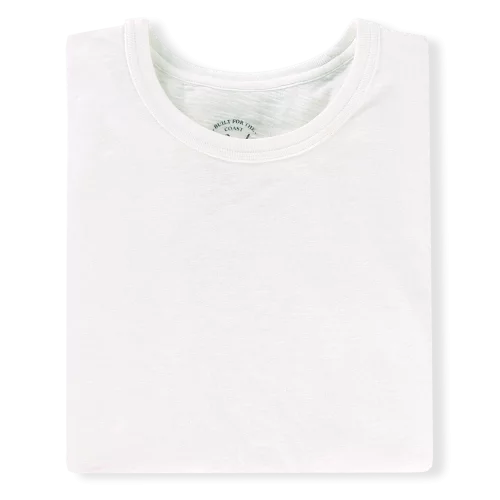 medium 210 gsm Shell White T-Shirt