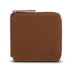 Portefeuille portefeuille cuir zipé Chestnut - Packshot 1 / 1