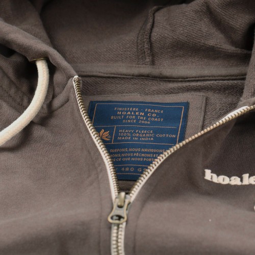 Sweat zippé à capuche molleton épais