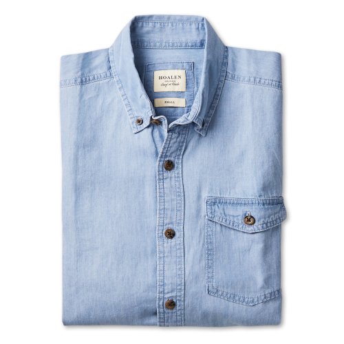 Chemise en jean denim. Souple et résistante