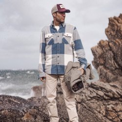 Indian Ink Checks Heavy Twill Overshirt - Outdoor View 2 / 7