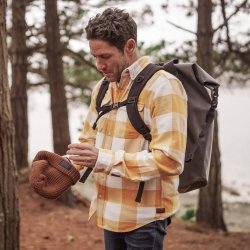 Yellow Vichy Medium flannel Long sleeves Shirt - Outdoor View 2 / 9