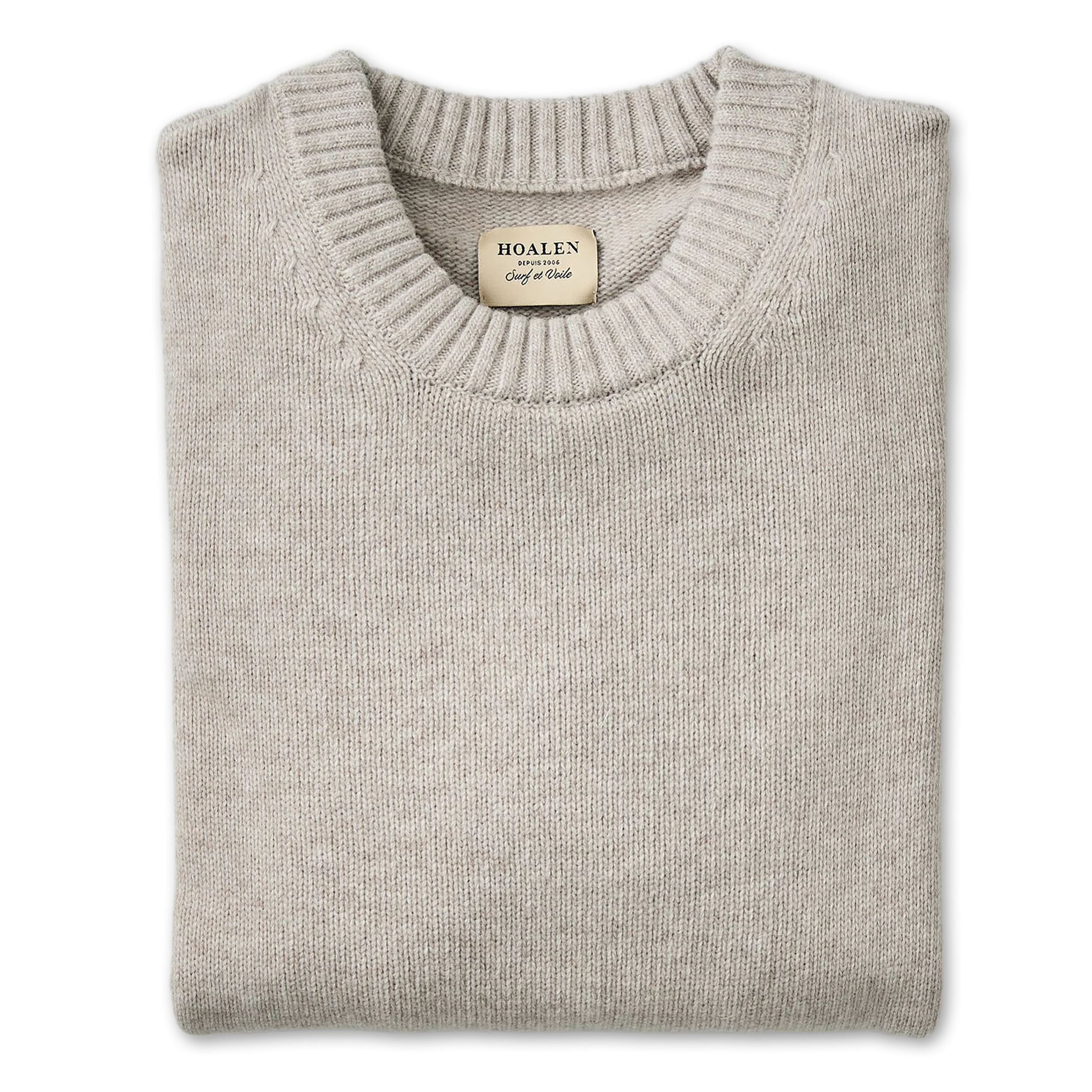 Beige Melange Wool blend Sweater - Packshot 1 / 6