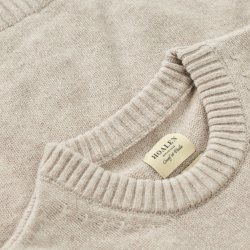 Beige Melange Wool blend Sweater - Detail View 4 / 6