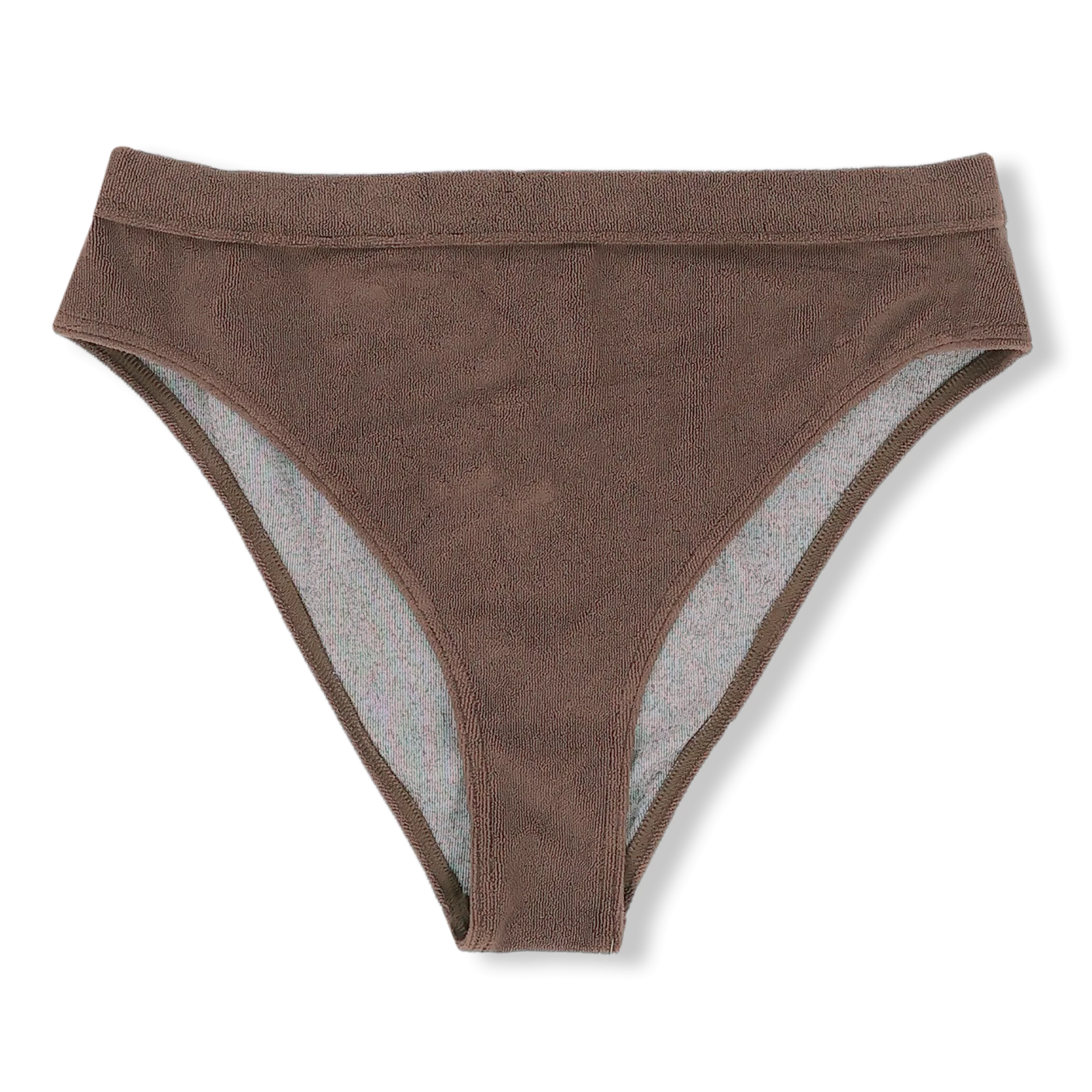 Maillot de bain taille haute Wood Brown - Packshot 1 / 5
