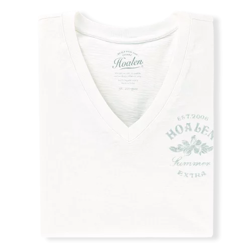 médium  : 210 gsm Shell White T-Shirt