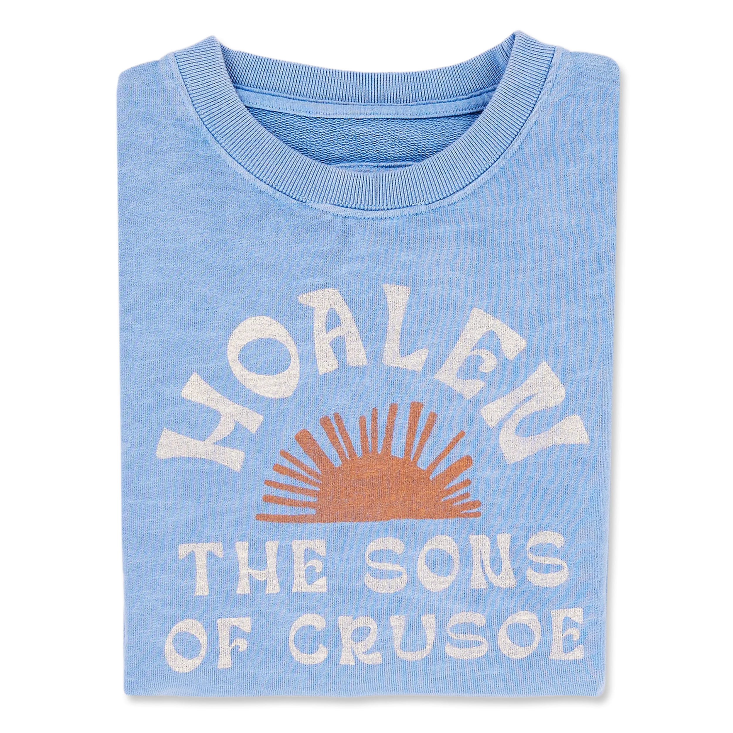 North Blue Slub fleece Sweatshirt - Packshot 1 / 4