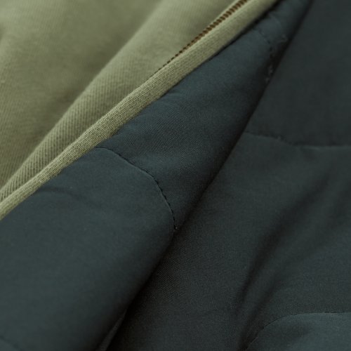 Sweat zippé à capuche matelassé