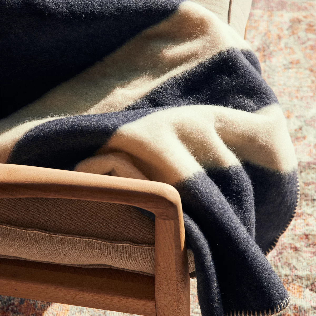 Plaid en laine d'agneau