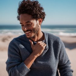 Denim Sweater - Outdoor View 2 / 7