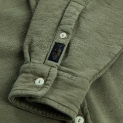 Chemise molleton flammé Olive Green - Vue détail 10 / 5