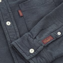 Chemise molleton chaud et résistant Dark Navy Blue - Vue détail 4 / 4