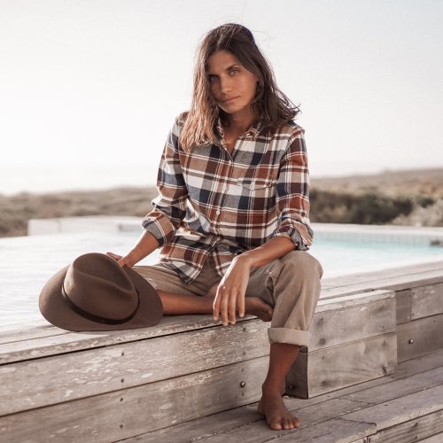 Chemise à carreaux en flanelle