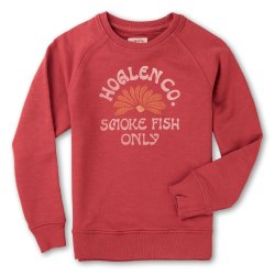 Sweat molleton flammé Faded Red - Packshot 2 / 5
