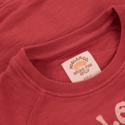 Sweat molleton flammé Faded Red - Vue détail 3 / 5