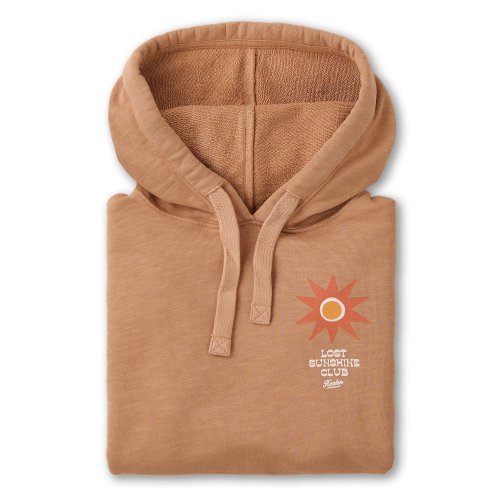 Sweat à capuche molleton flammé