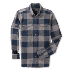 Chemise à carreaux en flanelle Blue Grey Vichy - Packshot 2 / 5
