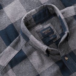 Chemise à carreaux en flanelle Blue Grey Vichy - Vue détail 3 / 5
