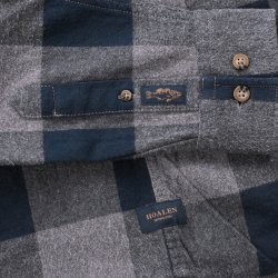 Chemise à carreaux en flanelle Blue Grey Vichy - Vue détail 5 / 5