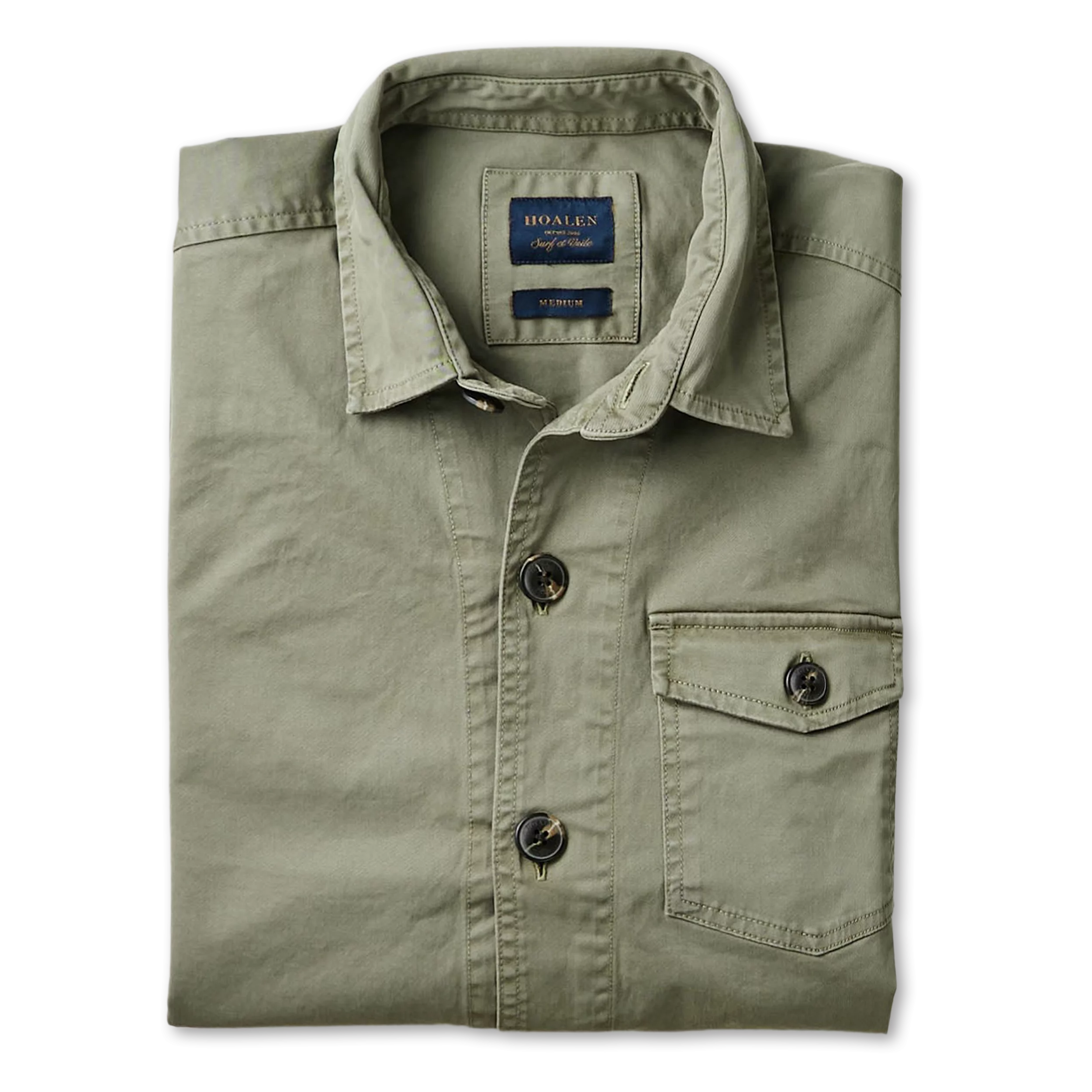 Surchemise en twill  Olive Green - Packshot 1 / 8