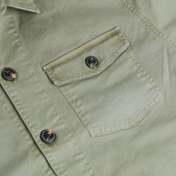Surchemise en twill  Olive Green - Vue détail 6 / 8