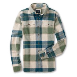 Chemise à carreaux en flanelle Blue Green Checks - Packshot 2 / 6