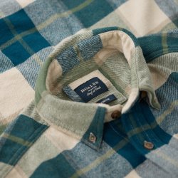 Chemise à carreaux en flanelle Blue Green Checks - Vue détail 3 / 6