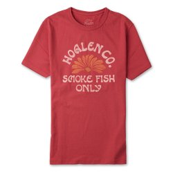 T-Shirt en coton recyclé Faded Red - Packshot 2 / 4