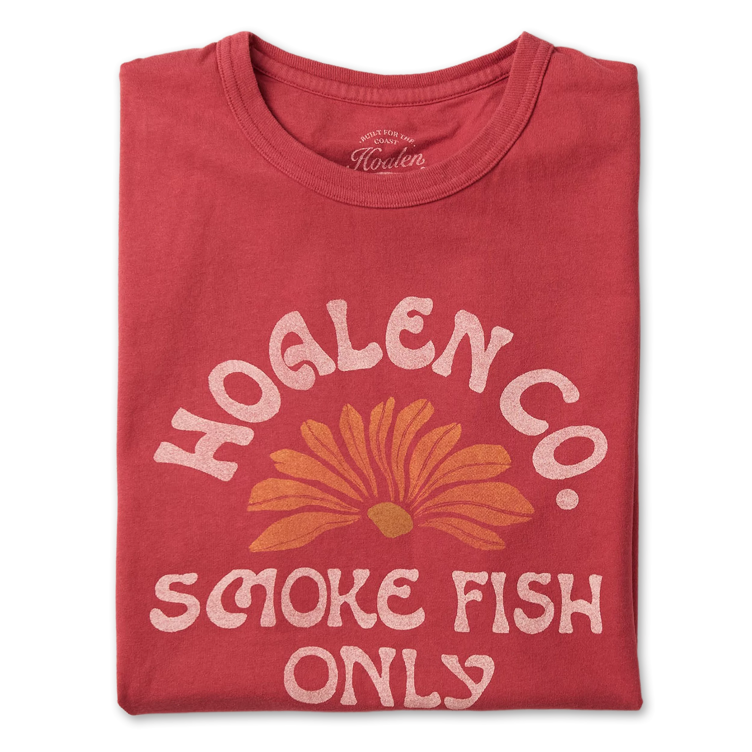 T-Shirt en coton recyclé Faded Red - Packshot 1 / 4