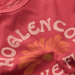 T-Shirt en coton recyclé Faded Red - Vue détail 3 / 4