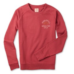 Sweat molleton épais Faded Red - Packshot 3 / 5