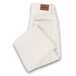 Jeans coupe droite taille haute Ecru - Packshot 1 / 1