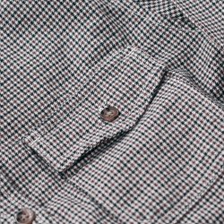 Chemise à carreaux en flanelle Navy Dots - Vue détail 3 / 5