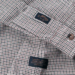 Chemise à carreaux en flanelle Navy Dots - Vue détail 5 / 5