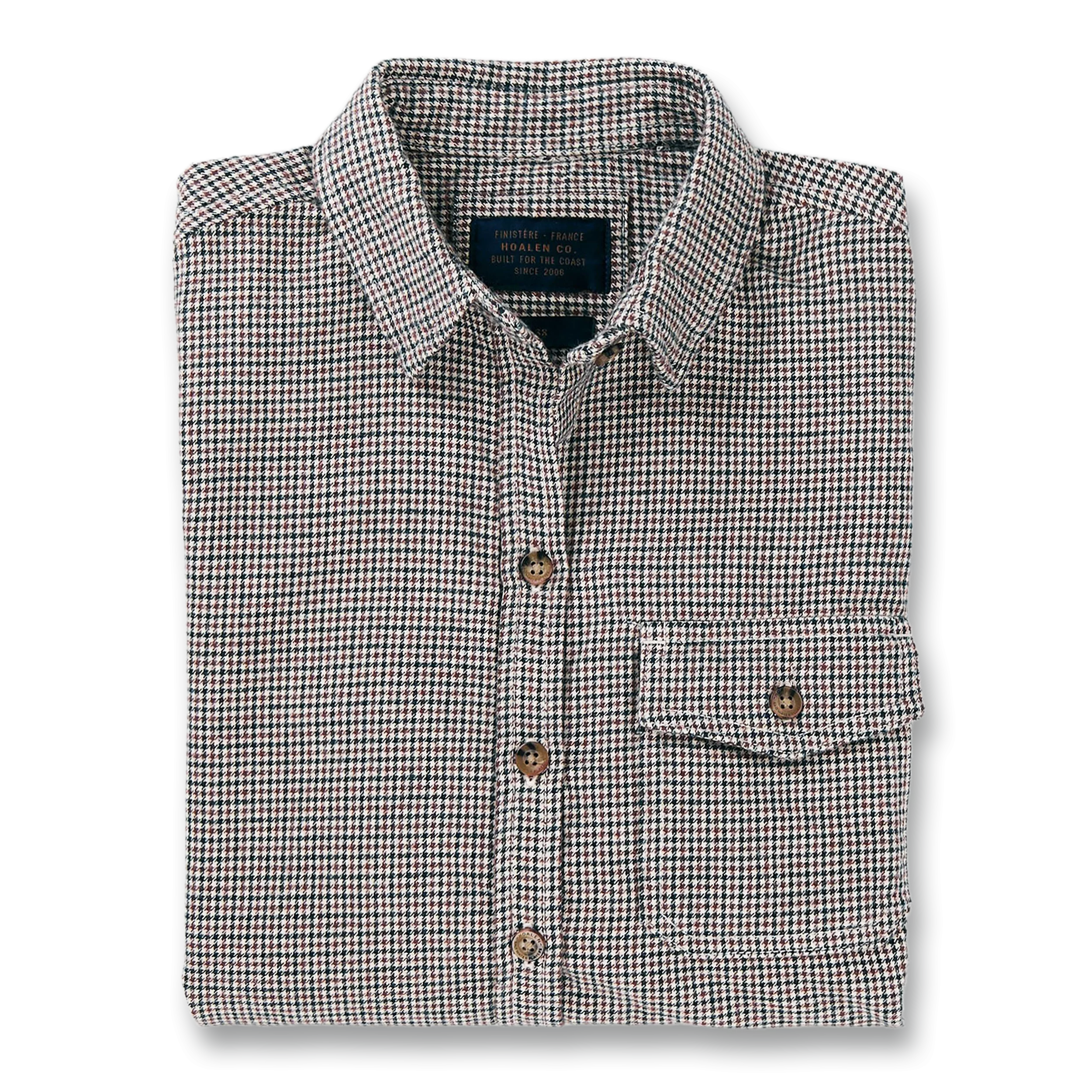 Chemise à carreaux en flanelle Navy Dots - Packshot 1 / 5