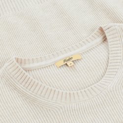 Pull Laine mérinos Light Camel - Vue détail 4 / 5