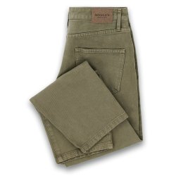 Jeans coupe droite taille moyenne Olive Green - Packshot 1 / 1