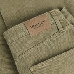 Jeans coupe droite taille moyenne Olive Green - Vue détail 4 / 8