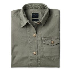 Surchemise en twill épais Olive Green - Packshot 1 / 1