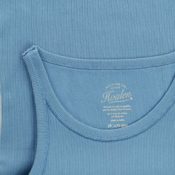 Débardeur jersey côtelé épais North Blue - Vue détail 4 / 4
