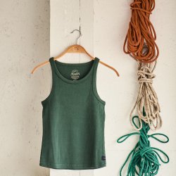 Débardeur jersey côtelé épais Tropical Green - Vue extérieure 5 / 5