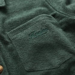 Robe jersey éponge Tropical Green - Vue détail 3 / 4