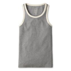 Débardeur jersey côtelé épais Dark Grey - Packshot 2 / 6