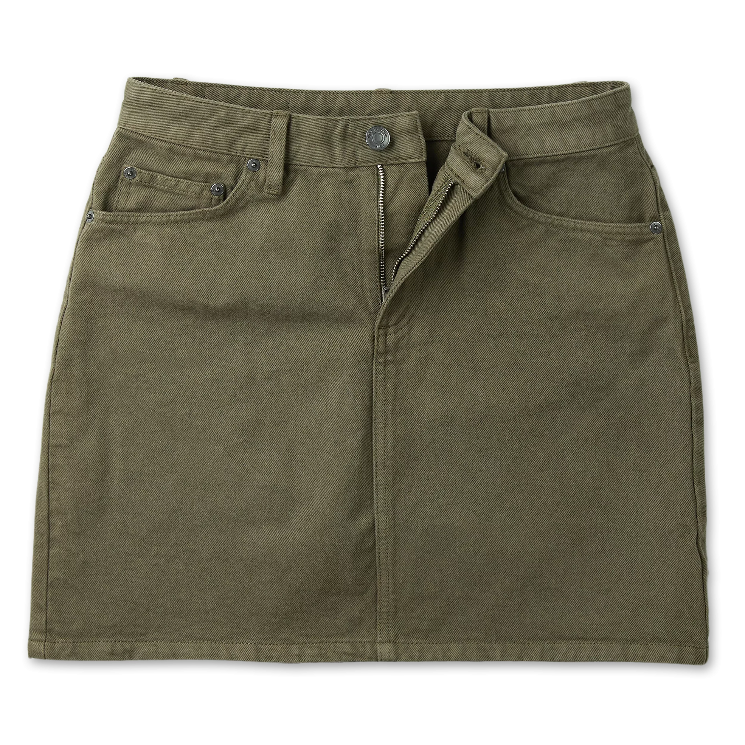 Jupe en coton bio Olive Green - Packshot 1 / 4