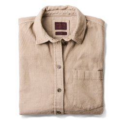 Chemise en velours Camel - Packshot 1 / 1