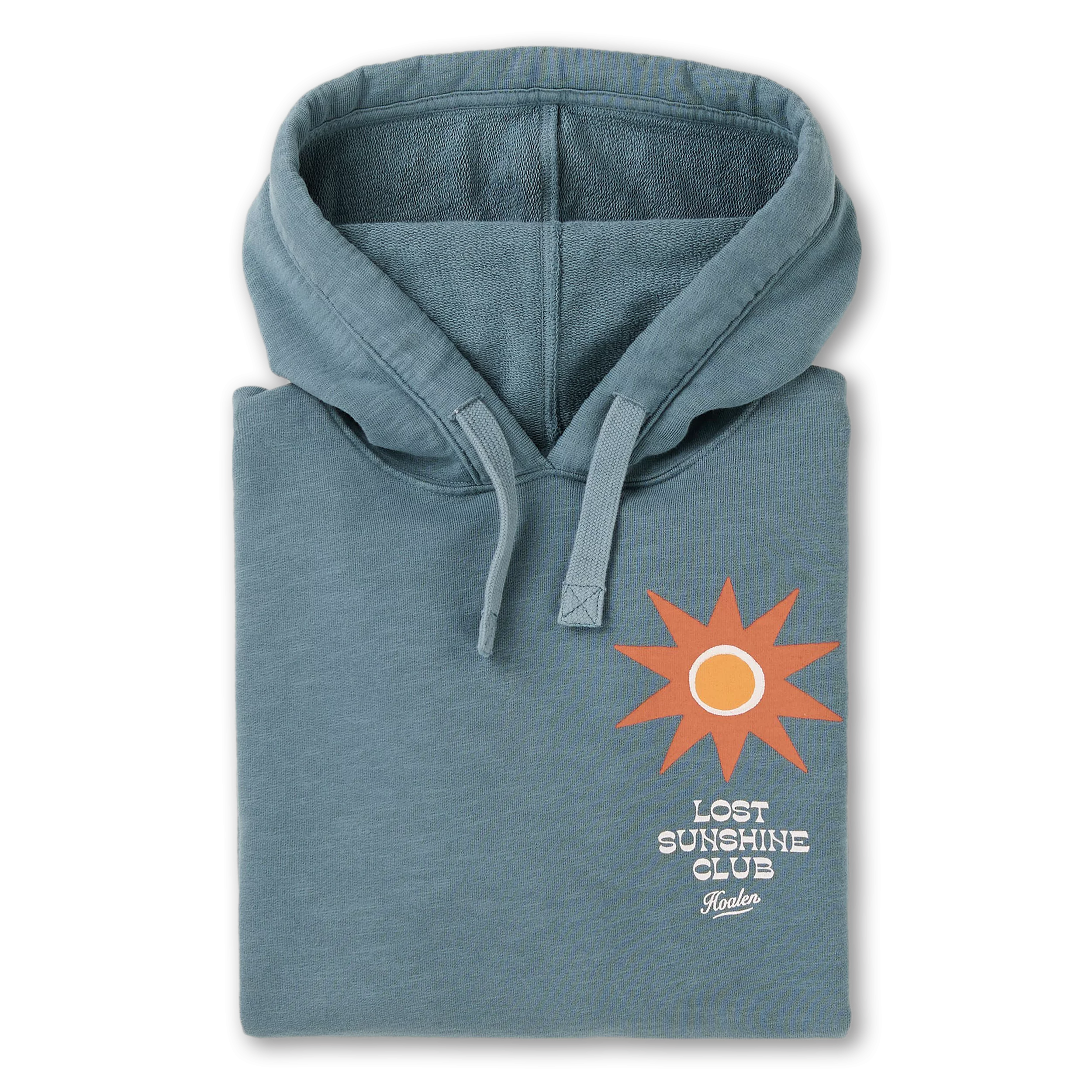 Fog Blue in fleece cotton Hoodie - Packshot 1 / 5