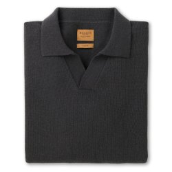 Pull Polo laine superfine Carbon - Packshot 1 / 1
