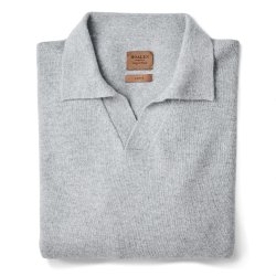 Pull Polo laine extrafine Light Grey - Packshot 1 / 1